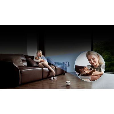 9. ENABOT Ebo AIR 2 Plus Roboter – Haushaltsbegleiter mit Überwachungs- und Videoanruffunktion (weiß)