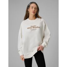 Oversize-Sweatshirt für Damen ohne Kapuze 4F 4FRSS26TSWSF2993-11S
