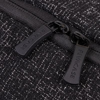 16. RIVACASE Anvik 15,6"-Laptop-Rucksack, 15 l, schwarz, aus wasserdichtem Material, Fächer für ein 10,5"-Tablet, Smartphone, Dokumente, Zubehör, Trinkflasche