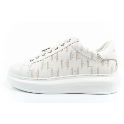 11. Karl Lagerfeld Kapri Herrenschuhe Sneakers Naturleder weiß
