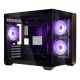 Cooler Master Elite 481 Mini-Tower aus Holz, Schwarz