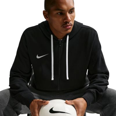 11. Nike Park 26 Fleece-Kapuzenpullover mit durchgehendem Reißverschluss, Herren, Schwarz, IB1228 010