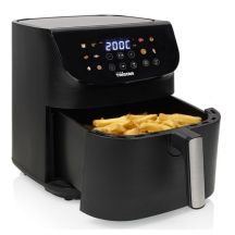 Tristar FR-9073 Heißluftfritteuse, Einzelgerät, 9 l, freistehend, 1800 W, Schwarz