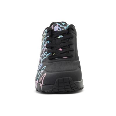 2. SKECHERS UNO-SPREAD THE LOVE SCHWARZ/LILA/TÜRKIS 155507-BPTQ