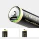 7. Orico Ener-G EG5C Lithium-Batterie 1,5 V 2100 mWh AA USB-C Wiederaufladbare Batterie mit Ladekabel 4 Stück.