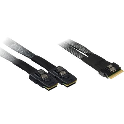 3. Inter-Tech Kabel SFF 8654-8x - SFF 8087-2x 0,75 m