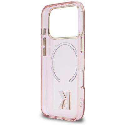 7. Karl Lagerfeld IML K Head Hülle für iPhone 18 Pro Max / 17 Pro Max – Pink