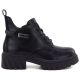 2. Damen-Botines mit Blockabsatz und Plateau, schwarz, Jezzi MR2502-3