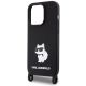5. Karl Lagerfeld KLHCP15XSCBSCNK iPhone 15 Pro Max 6,7" Hardcase schwarz/schwarz Crossbody Silikon Choupette