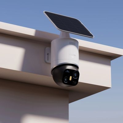 6. Dreame Navo Elite 1 Outcam 360°-Außenkamera mit Solarpanel – weiß