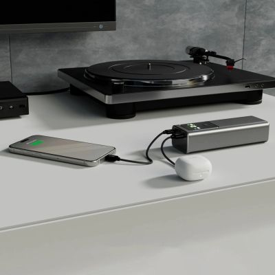 4. Powerbank SBS 20000mAh PD 100W mit LCD-Display - grau