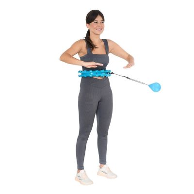 3. HMS HHW01 Hula Hoop Reifen mit Nieten und Gewicht, blau