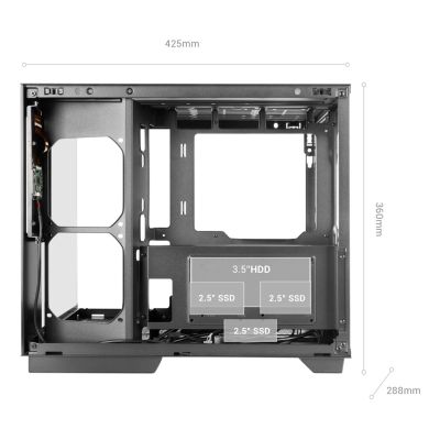 11. TACENS MARS MC-MIRAGE 7,2" IPS LCD ATX - Gehäuse