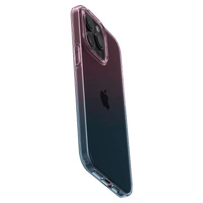 7. Spigen Liquid Crystal Hülle für iPhone 15 Pro – Rosa und Blau
