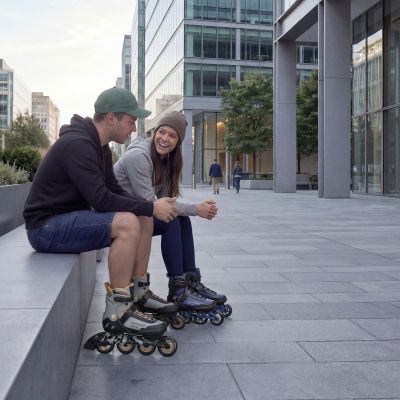 9. NA22151 ARMOUR GRAU ROLLERSKATE GRÖSSE 45 NILS EXTREME