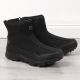 4. Schwarze, wasserdichte Herren-Schneestiefel DK