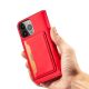 7. Magnetkartenetui für Samsung Galaxy S23 Ultra Flip Cover Wallet Stand rot