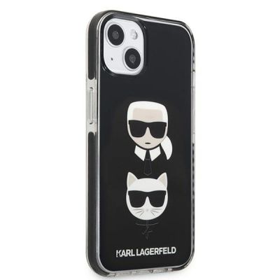 4. Karl Lagerfeld KLHCP13STPE2TK iPhone 13 mini 5,4" Hardcase schwarz / schwarz Karl & Choupette Head