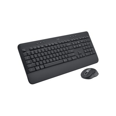 Logitech Signature MK650 Combo für Unternehmen: Tastatur und Maus (Büro, Bluetooth, QWERTZ, American International, Graphit)
