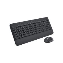 Logitech Signature MK650 Combo für Unternehmen: Tastatur und Maus (Büro, Bluetooth, QWERTZ, American International, Graphit)