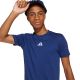 13. adidas Essentials Tee 160 Marineblaues Kinder-T-Shirt JY0613