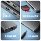 3. AXAGON HMC-8HLSA Multiport-Hub USB-C 3.2 Gen 1, 3x USB-A + 4K/60Hz HDMI + SD/microSD, Gigabit-LAN, Audio, PD 100W - Silber