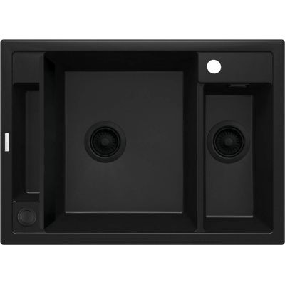 1,5-Becken-Magnetwaschbecken aus Granit
