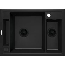1,5-Becken-Magnetwaschbecken aus Granit