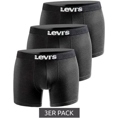4. Levi's Boxershorts 3er-Pack Herren Boxershorts Schwarz Baumwolle