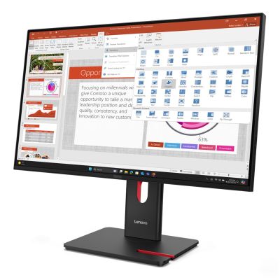 3. Lenovo ThinkVision T27-40 27" FHD 120 Hz 300 Nits AG USB HDMI DP Eclipse Black