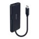 Lindy 43358 Dockingstation, kabelgebunden, USB 3.2 Gen 1 (3.1 Gen 1), Typ-C, Schwarz