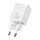 4. Baseus Compact Schnellladegerät USB / USB Type C 20W 3A Power Delivery Quick Charge 3.0 weiß (CCXJ-B02)