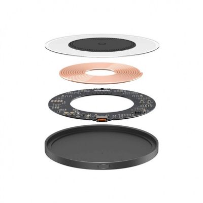 4. Baseus BS-W530 15W Induktionsladegerät + USB-C-Kabel – USB C 24W 1m – Schwarz