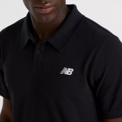 10. New Balance Baumwoll-Piqué-Poloshirt M MT51519BK
