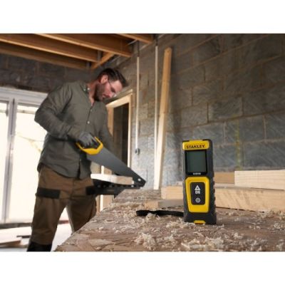 8. Stanley STHT77100-0 Laser-Entfernungsmesser, Schwarz/Gelb, 30 m