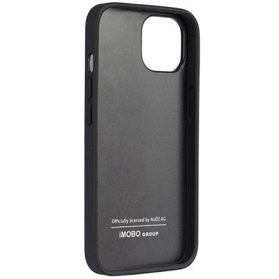 5. Audi Kunstleder iPhone 14 6,1" schwarz/schwarz Hardcase AU-TPUPPCIP14-TT/D1-BK