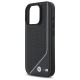 6. BMW M Perforierte MagSafe-Hülle mit Twisted Line-Design für iPhone 16 Pro – Schwarz