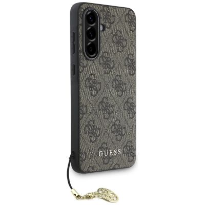 3. Guess 4G Charms Collection Hülle für Samsung Galaxy A56 - Braun