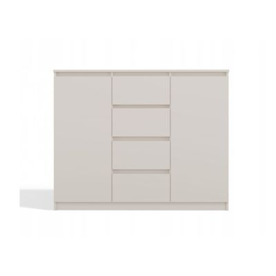 4. Kommode mit 2 Türen und 4 Schubladen, Kaschmir-Set