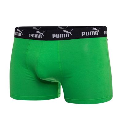 3. Puma Herren-Boxershorts, 2er-Pack, grün-grau, bequeme Baumwolle