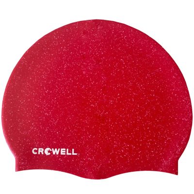 9. Crowell Recycling Pearl Silikon Badekappe Rot Farbe 9