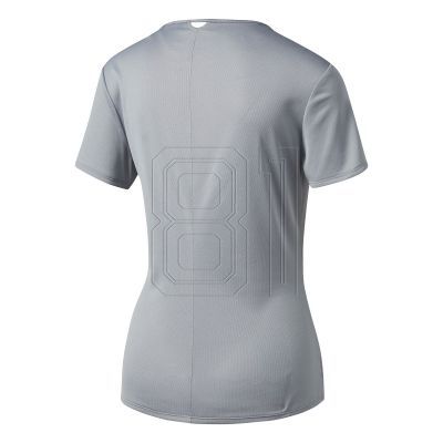 adidas Response Short Sleeve Tee Damen Laufshirt in Grau, mit der climacool Technologie für Abkühlung