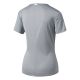 adidas Response Short Sleeve Tee Damen Laufshirt in Grau, mit der climacool Technologie für Abkühlung