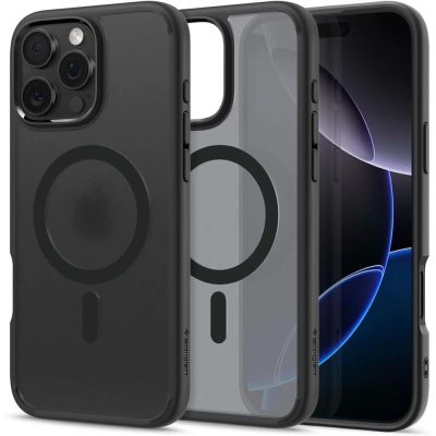 5. Spigen Ultra Hybrid Mag-Hülle mit MagSafe für iPhone 16 Pro Max – Schwarz