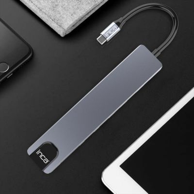 6. Inca ITPC-7T USB-Typ-C-Hubs und -Konzentratoren 1000 Mbit/s Aluminium