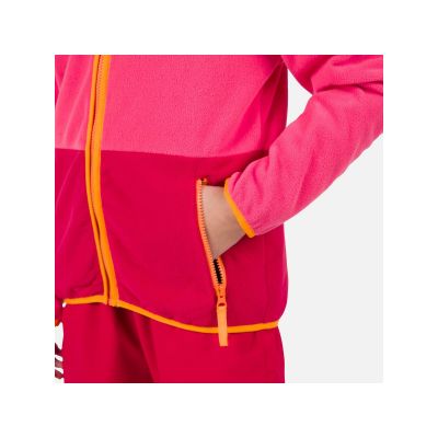 4. Rossignol Jr Strawpile Fleece Fz Rosa Sweatshirt