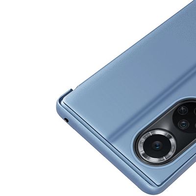 8. Clear View Case Hülle für Huawei Nova 9 Flip Cover schwarz