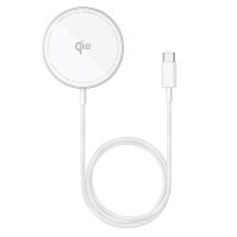 Baseus Simple Mini4 Air Qi2 15W Magnetisches kabelloses Ladegerät – Silber