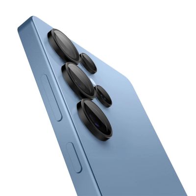 3. Spigen Optik Pro GLAS.TR EZ FIT 2er-Pack Kameraschutzhülle für Samsung Galaxy S25 Ultra – Schwarz
