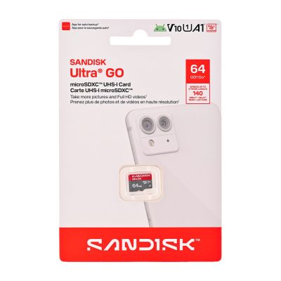 2. Sandisk Ultra Go microSD UHS-I 64GB MicroSD 140MB/s(R)